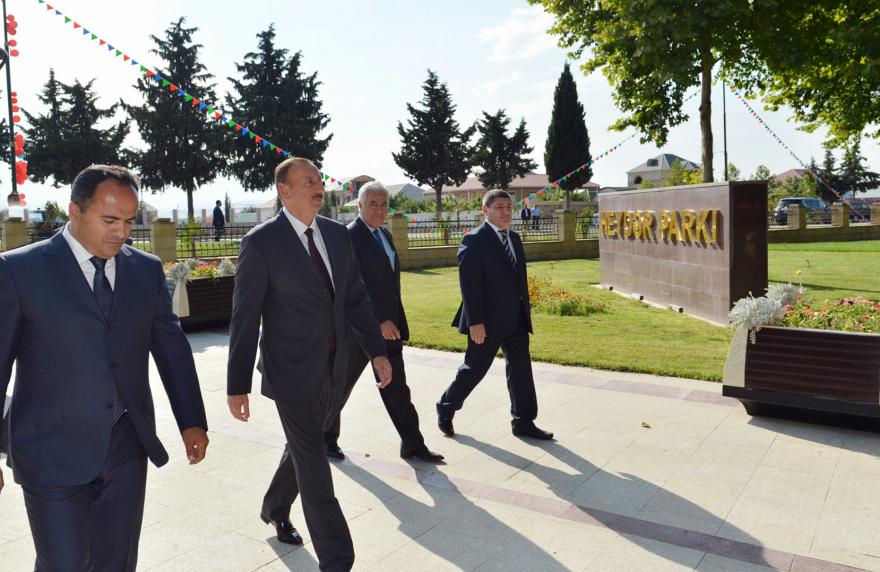 Ilham Aliyev arrived in Tovuz District