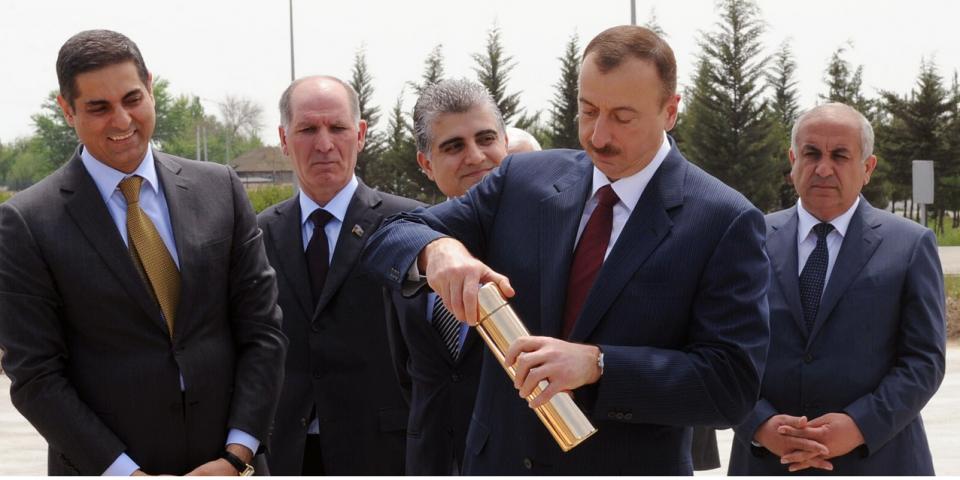 Visit of Ilham Aliyev to Mugan area