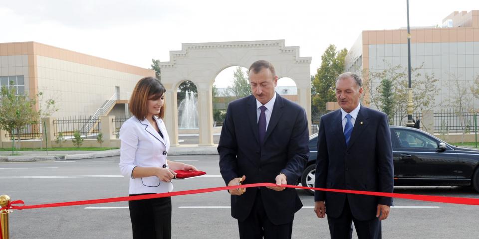 Ilham Aliyev attended the opening of the Samad Vurgun culture and recreation park in Yevlakh