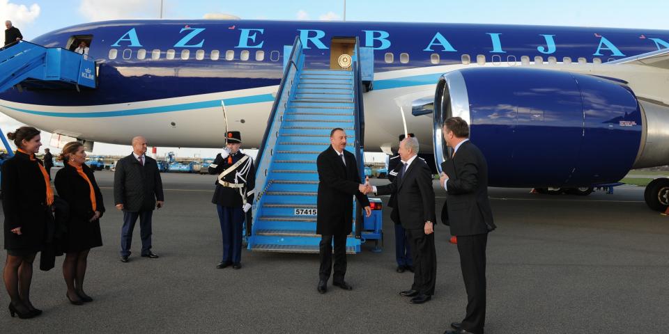 Ilham Aliyev arrived in the Kingdom of the Netherlands on a working visit