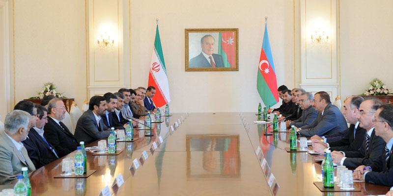 Ilham Aliyev and Iranian President Mahmoud Ahmedinejad held an expanded meeting