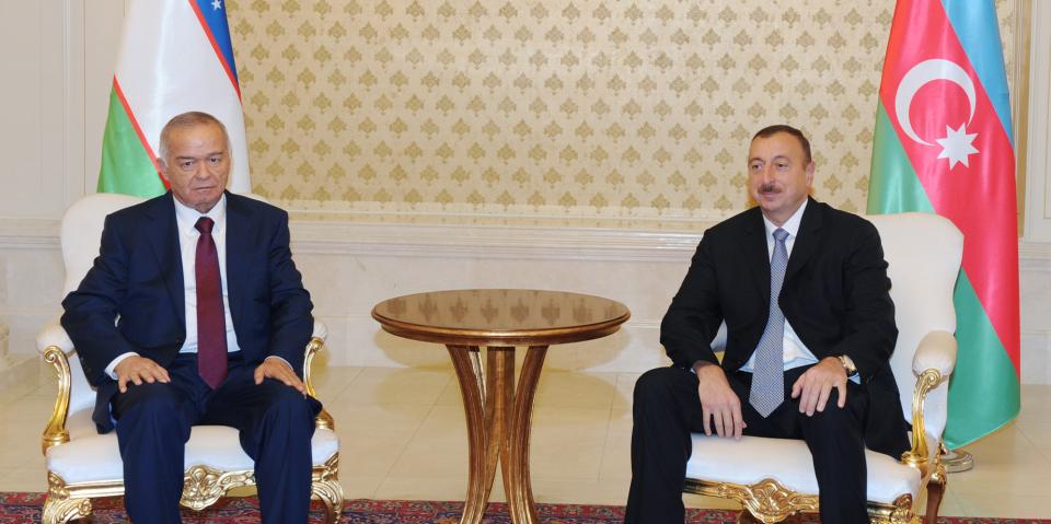 Ilham Aliyev and President of Uzbekistan Islam Karimov had a face-to-face meeting