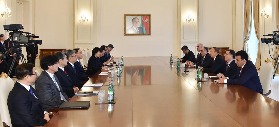 Ilham Aliyev received a delegation led by Korean Prime Minister Jung Hong-won