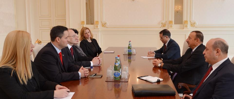 Ilham Aliyev received the delegation led by Chairman of House of Representatives of Parliamentary Assembly of Bosnia and Herzegovina