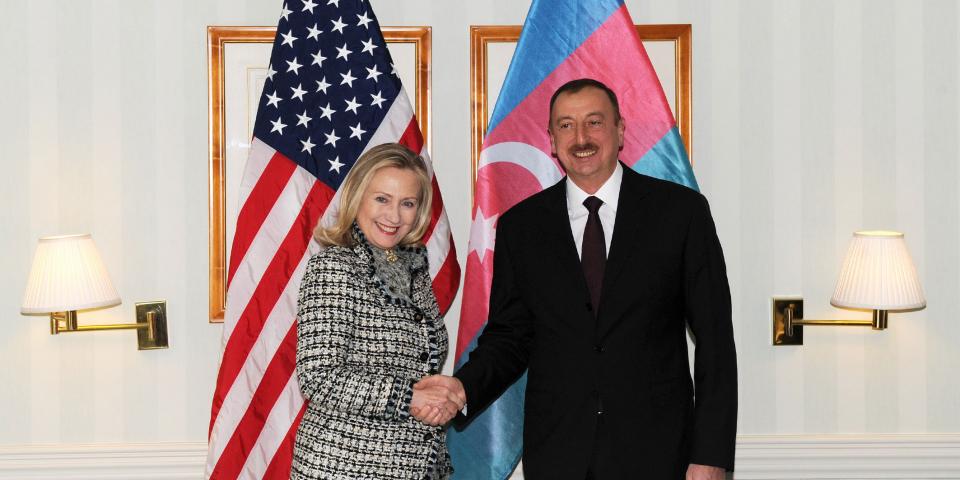 Ilham Aliyev met with US Secretary of State  Hillary Clinton in Munich