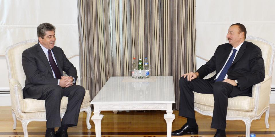 Ilham Aliyev received the former President of Bulgaria, Georgi Parvanov