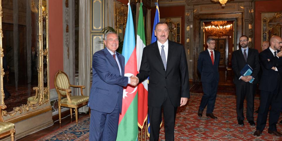 Ilham Aliyev met with President of the Italian Senate Pietro Grasso in Rome