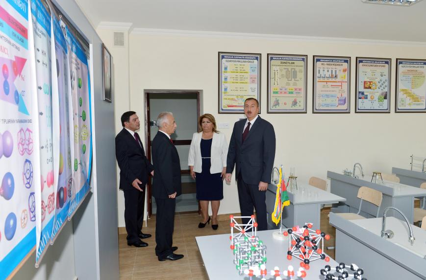 Ilham Aliyev attended the opening of a new building of school No. 182 in Baku