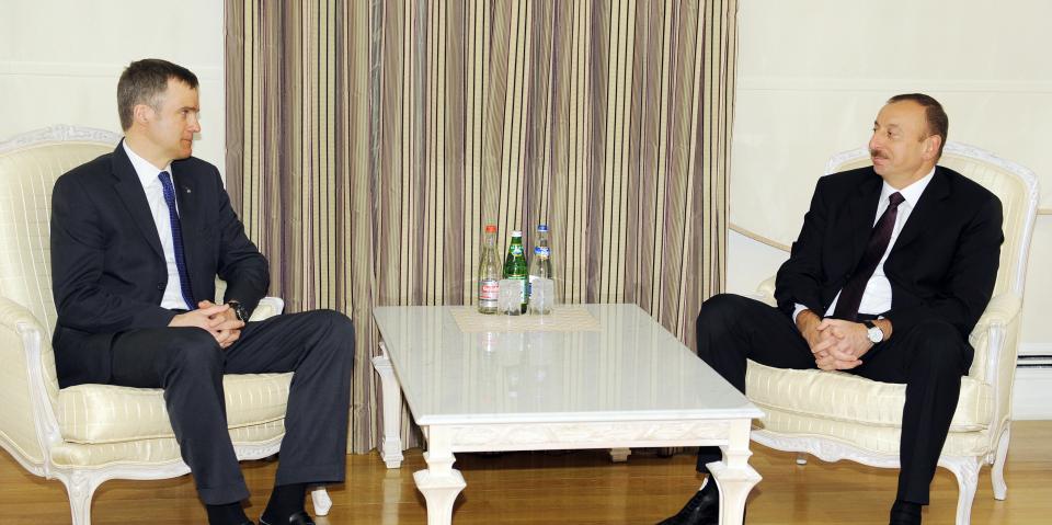 Ilham Aliyev received the Chief Executive Officer of Statoil