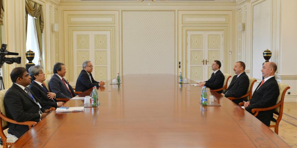 Ilham Aliyev received the Minister of Foreign Affairs of Malaysia