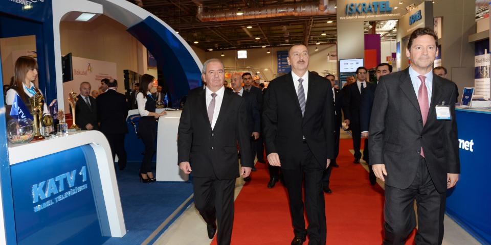 Ilham Aliyev has visited the 19th Azerbaijan International Telecommunications and Information Technologies Exhibition BakuTel-2013