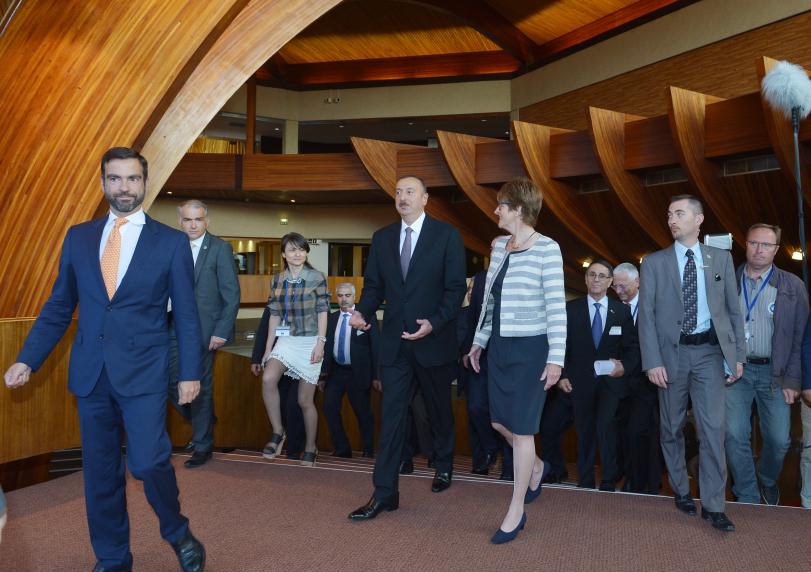 Ilham Aliyev met with PACE President Anne Brasseur in Strasbourg