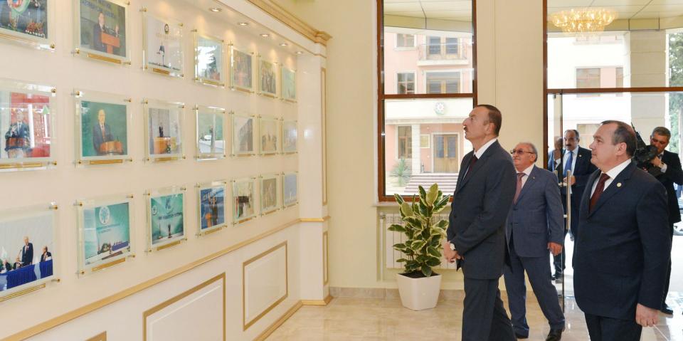 Ilham Aliyev attended the opening of a new office building of the Gazakh District branch of the “Yeni Azerbaijan Party”