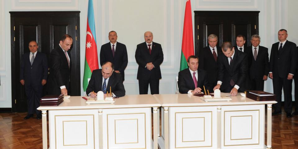 Signing ceremony of Azerbaijani-Belarusian documents was held