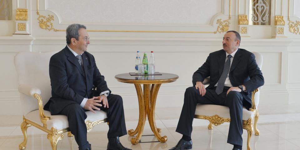 Ilham Aliyev received former Prime Minister of the State of Israel Ehud Barak