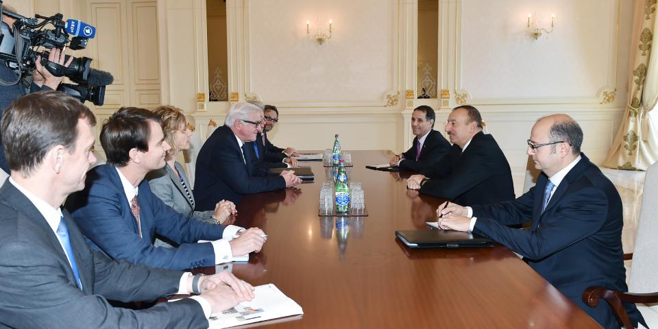 Ilham Aliyev received the German Federal Minister for Foreign Affairs