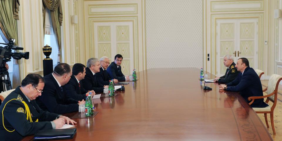 Ilham Aliyev received a delegation, led by Defense Minister of Ukraine, Mikhail Yezhel