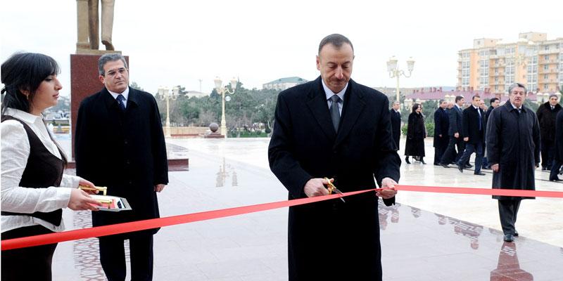 Ilham Aliyev attended the opening of the Heydar Aliyev Park, the Heydar Aliyev Center and the “Jirtdan” Children’s Entertainment Park