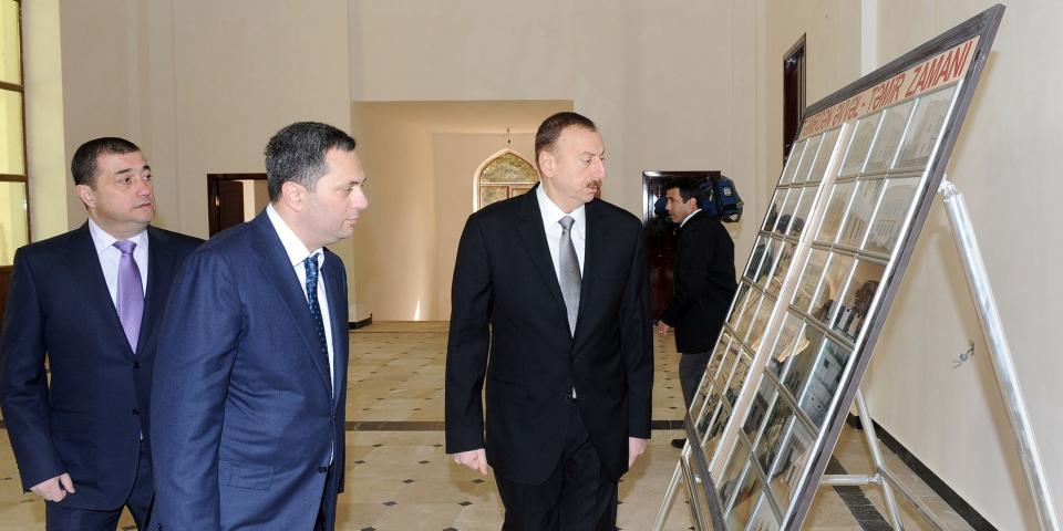 Ilham Aliyev examined the reconstruction of the Masalli culture house
