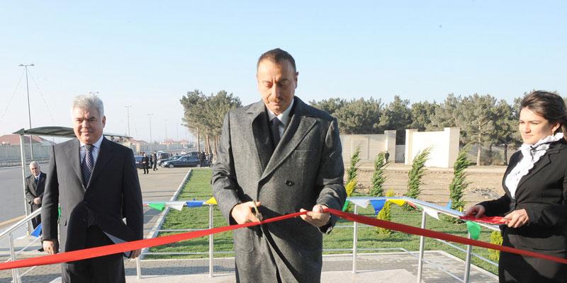 Ilham Aliyev took part at the opening of several road infrastructure facilities