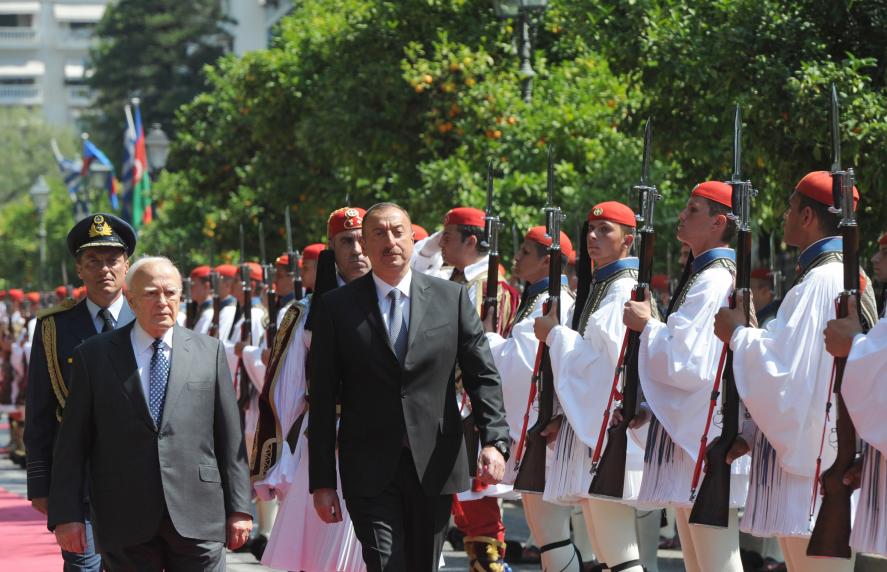 Official welcoming ceremony for President Ilham Aliyev was held in Athens