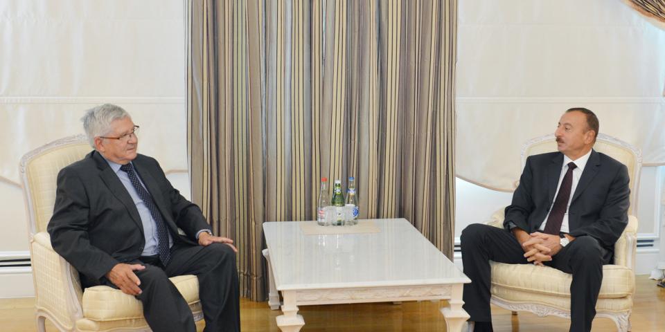 Ilham Aliyev received the Special Coordinator for the observation of presidential elections in Azerbaijan appointed by the OSCE Chairman in Office and the head of the France-Azerbaijan friendship group of the National Assembly of France