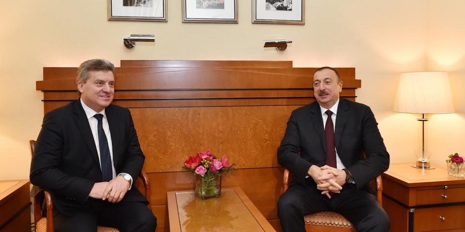 Ilham Aliyev met with President of the former Yugoslav Republic of Macedonia Gorge Ivanov in Munich