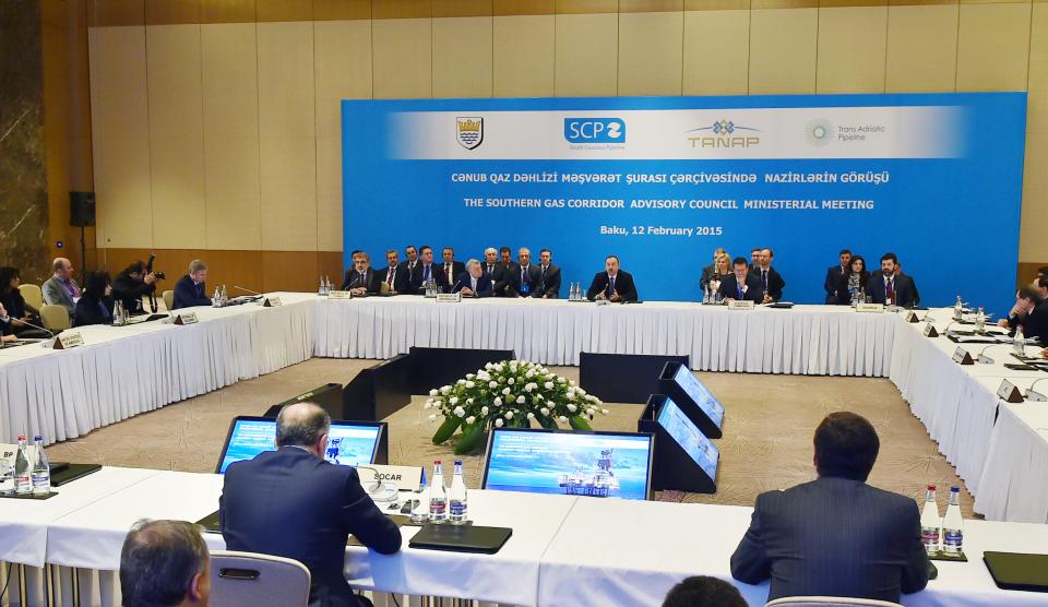 Ilham Aliyev attended the Ministerial Meeting of the Southern Gas Corridor Advisory Council