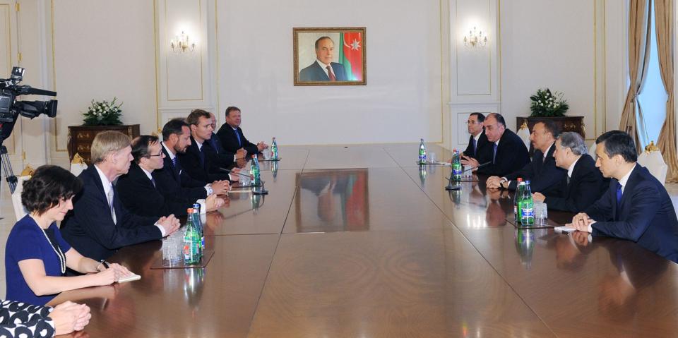 Ilham Aliyev received a delegation led by Crown Prince of the Kingdom of Norway Haakon