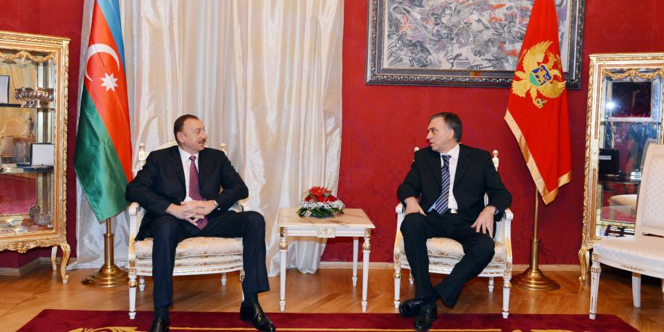 Ilham Aliyev and President of Montenegro Filip Vujanovic held a one-on-one meeting