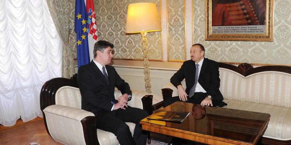 Ilham Aliyev met with Prime Minister of Croatia Zoran Milanović