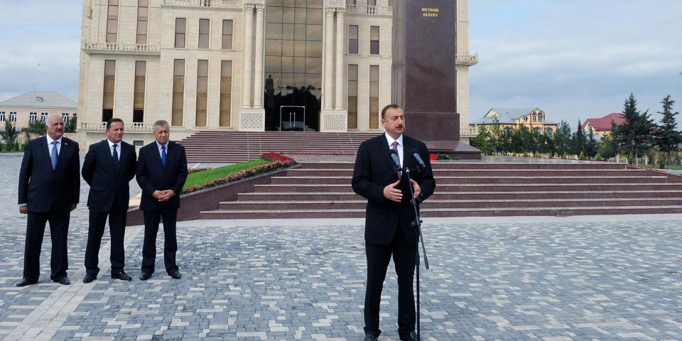 Speech by Ilham Aliyev at the opening of the Heydar Aliyev Center in Guba