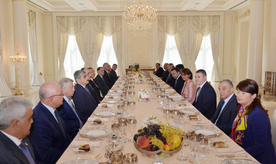 Ilham Aliyev and Georgian PM Irakli Garibashvili had a joint dinner