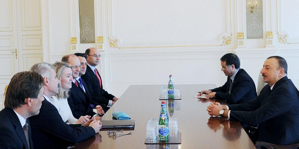 Ilham Aliyev received a delegation led by the minister of infrastructure and the environment of the Kingdom of the Netherlands