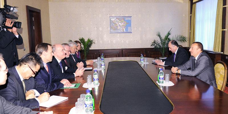 Ilham Aliyev received the co-chairmen of the OSCE Minsk Group