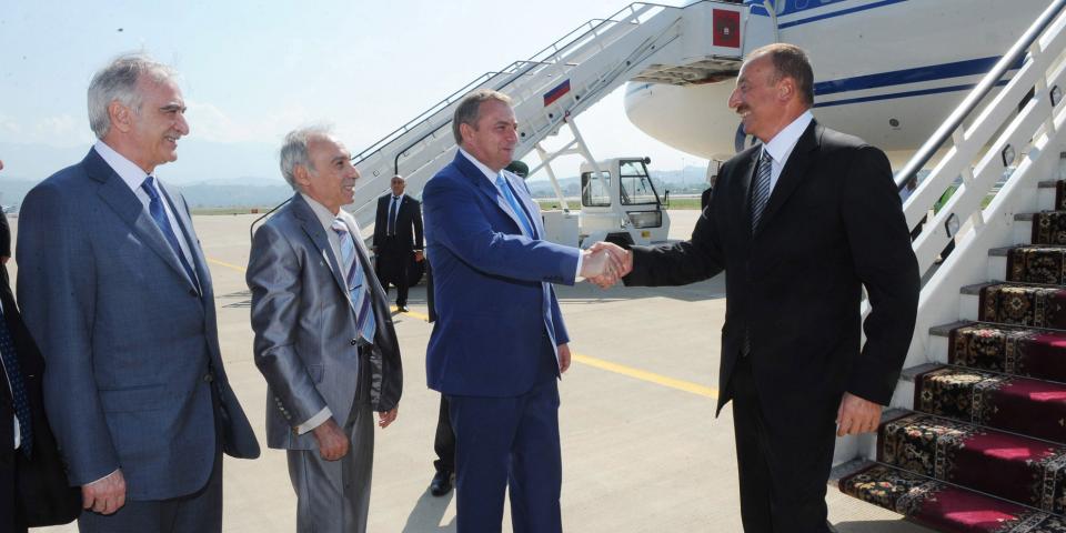 Ilham Aliyev arrived in the Russian Federation on a working visit
