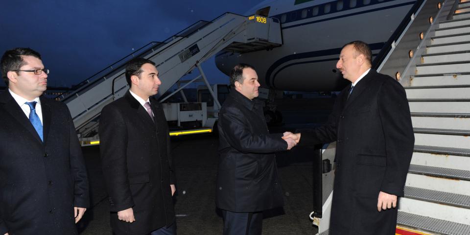 Ilham Aliyev arrived in the Kingdom of Belgium on a working visit