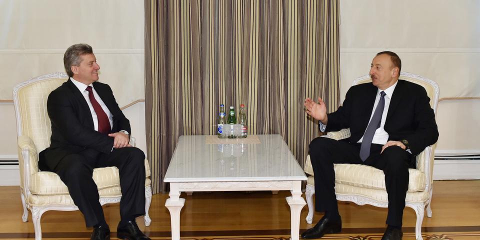 Ilham Aliyev met with Macedonian President Gjorge Ivanov