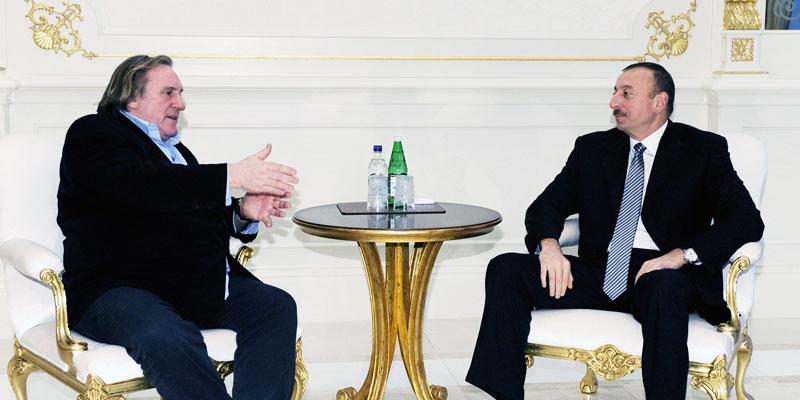 Ilham Aliyev received famous French actor Gerard Depardieu