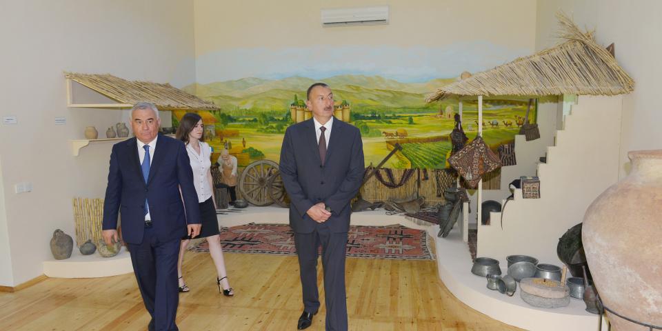 Ilham Aliyev attended the opening of the Fuzuli district museum of history and local lore