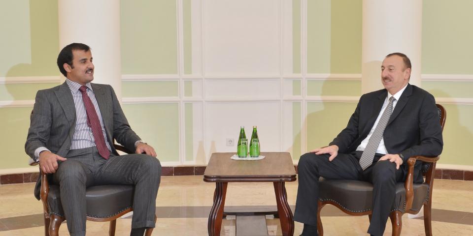 Ilham Aliyev met with Emir of Qatar Sheikh Tamim Bin Hamad Al Thani in Sochi