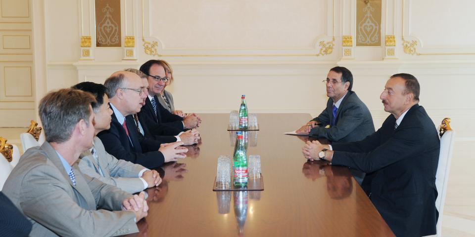 Ilham Aliyev received the Chair of the California Senate Environmental Quality Committee, Joseph Simitian