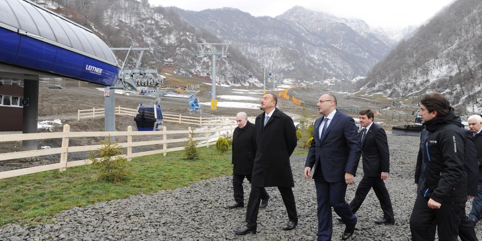 Visit of Ilham Aliyev to Gabala