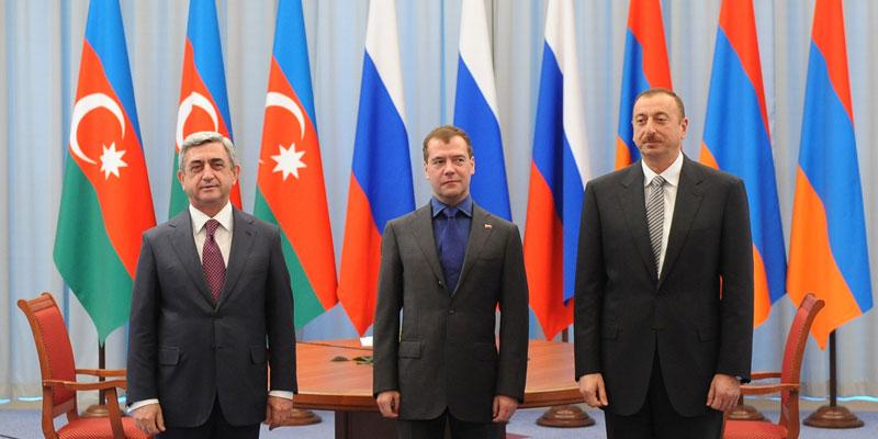 The meeting between the Presidents of Azerbaijan, Russia and Armenia held in Astrakhan