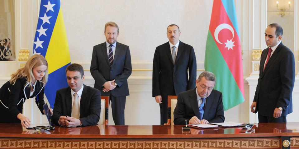 Signing ceremony of Azerbaijani-Bosnian documents was held