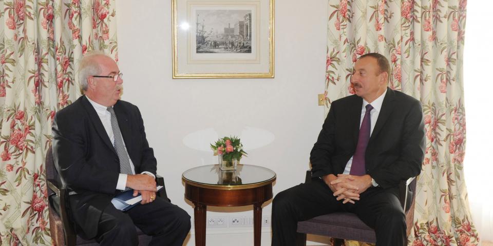 Ilham Aliyev met with Chief Executive Officer of Total, Christophe de Margerie