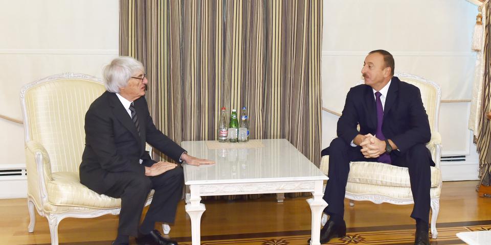 Ilham Aliyev received the CEO of Formula One Group