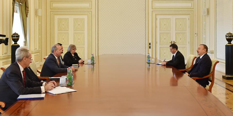 Ilham Aliyev received a delegation led by the Lord Mayor of London