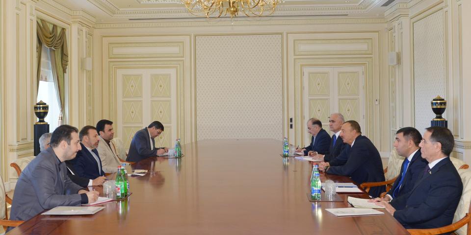 Ilham Aliyev received a delegation led by the Iranian Minister of Communications and Information Technology