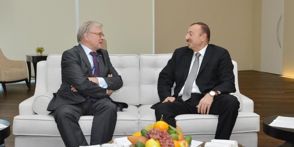 Ilham Aliyev received the former President of the Parliamentary Assembly of the Council of Europe and chairman of the Azerbaijan-Netherlands Friendship Society, Rene van der Linden